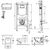 унитаз с инсталляцией 4в1 villeroy & boch architectura 4694hr01 92242700 922490an в Шымкенте фото № 2