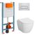 унитаз с инсталляцией vitra mia round smoothflush 9873b003-7201 безободковый в Шымкенте фото № 1