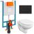 унитаз с инсталляцией 4в1 vitra v-fix core 800-1874, normus 7855b003-0075 lift, клавиша root r черная в Шымкенте фото № 1