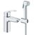 смеситель для раковины grohe eurosmart 23124003 с гигиеническим душем, хром в Шымкенте фото № 1