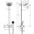Душевая система hansgrohe pulsify s 260 2jet 24240670 черный матовый с термостатом в Шымкенте фото № 2