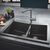 Кухонная мойка grohe k700 31657at0, серый гранит в Шымкенте фото № 2
