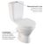 унитаз-компакт напольный vitra norm blanc 9837b099-7201 с микролифтом в Шымкенте фото № 3