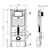 унитаз с инсталляцией 4в1 hans m5504d h5108-0103 в Шымкенте фото № 2