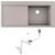 Кухонная мойка hansgrohe s514-f450 43314380 искусственный камень в Шымкенте фото № 1