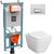 унитаз с инсталляцией 4в1 vitra integra square 7082b003-0075 700-1873 в Шымкенте фото № 1