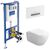 унитаз с инсталляцией 5в1 villeroy&boch subway 2.0 5614r201 viconnect 92242700 92216168, белая-хром в Шымкенте фото № 1