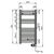 Полотенцесушитель zehnder aura 80x40 pbebz-080-40/mq черный в Шымкенте фото № 3
