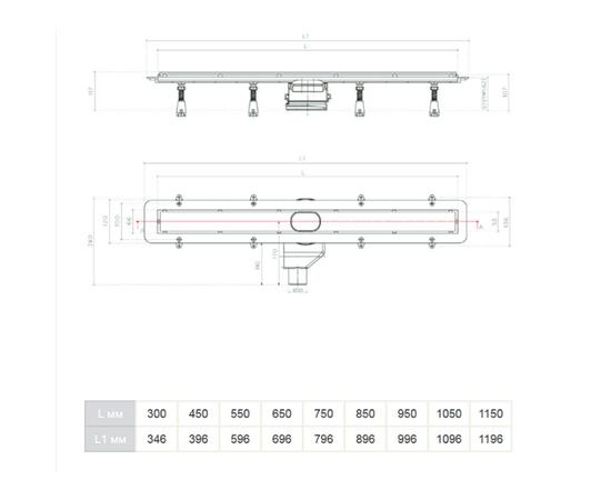 Душевой лоток pestan confluo frameless line 13701233 850мм в Шымкенте фото № 5
