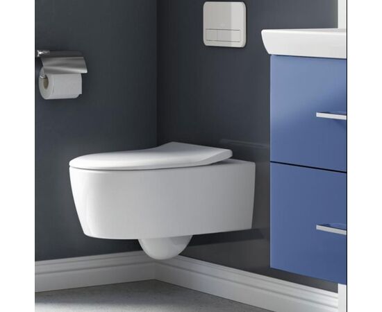 унитаз подвесной villeroy & boch avento 5656rs01 directflush с микролифтом в Шымкенте фото № 3