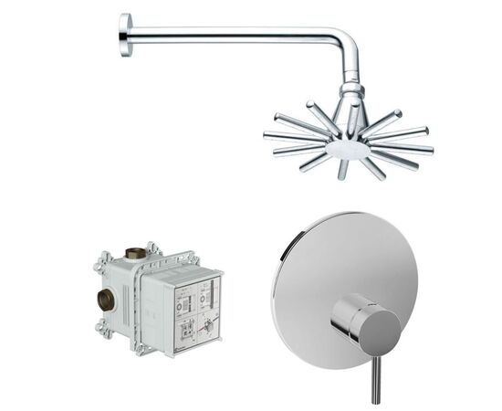 Комплект vitra: встраиваемый смеситель minimax a42268exp/a42262exp  и верхний душ а45463ехр/a45652exp в Шымкенте фото № 1