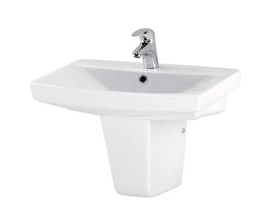 раковина подвесная cersanit carina s-um-car60/1-w 60см в Шымкенте фото № 1