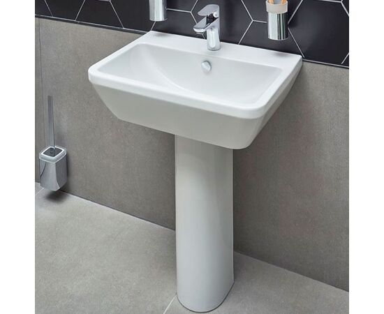 раковина vitra integra 7050b003-0001 60см с пьдесталом (комплект) в Шымкенте фото № 2