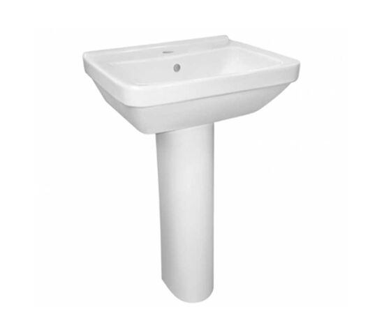 раковина vitra integra 7050b003-0001 60см с пьдесталом (комплект) в Шымкенте фото № 1