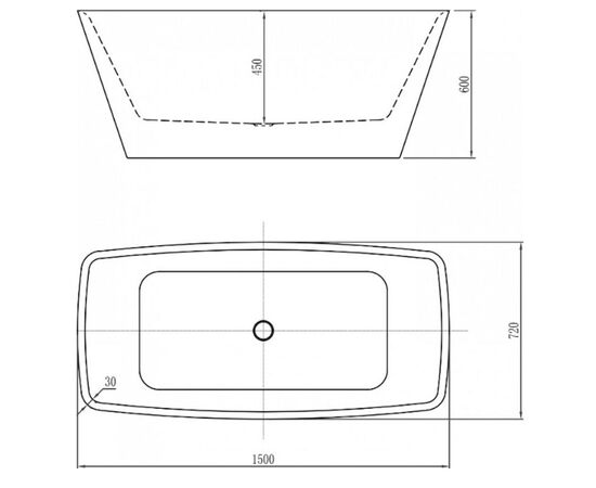 Отдельностоящая ванна  aquanet joy 150х72 в Шымкенте фото № 4