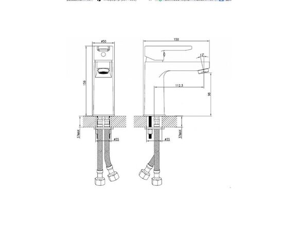 Cмеситель для раковины iddis sena sensb00i01 в Шымкенте фото № 3