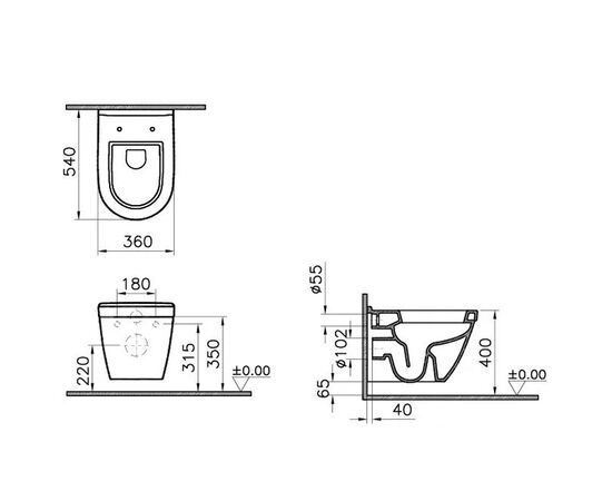 Биде vitra integra 7042b003-0288 в Шымкенте фото № 2