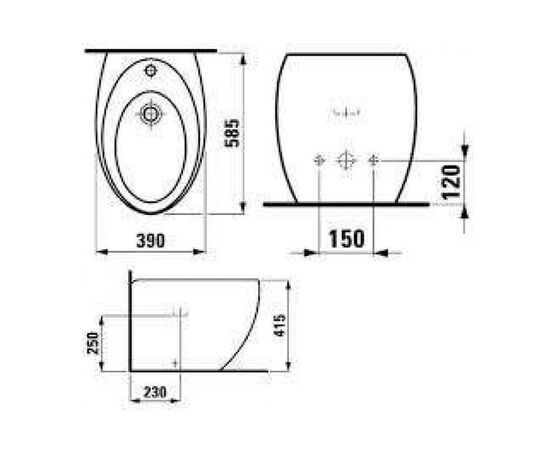 Биде laufen alessi one 8329714003041 в Шымкенте фото № 3