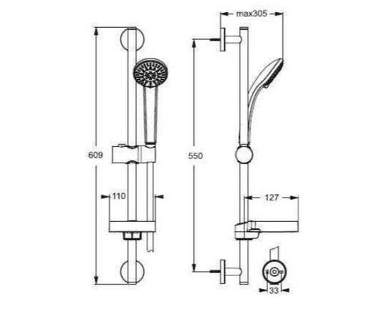 Душевой гарнитур  ideal standard в9501аа в Шымкенте фото № 2