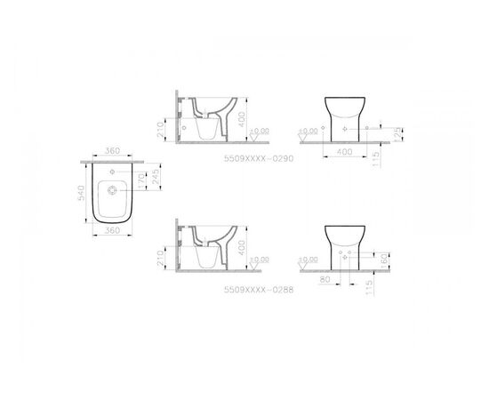 Биде vitra s20 5509b003-0288 в Шымкенте фото № 2