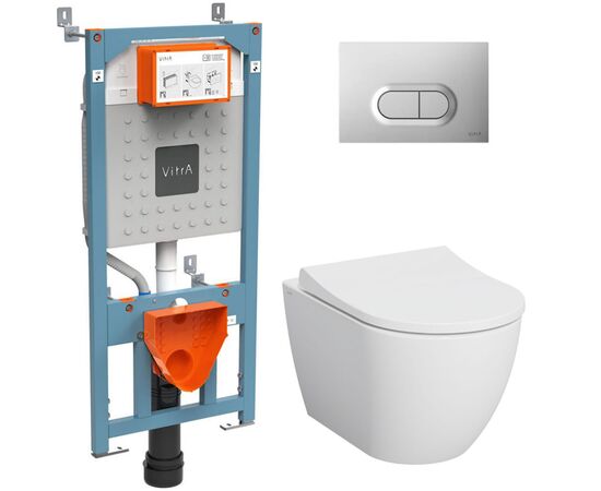 унитаз с инсталляцией 4в1 vitra mia round 9856b003-7200 в Шымкенте фото № 1