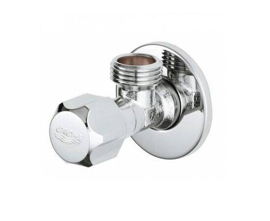 Вентиль угловой grohe 22016000, 1/2x1/2 для подключения смесителей, хром в Шымкенте фото № 1
