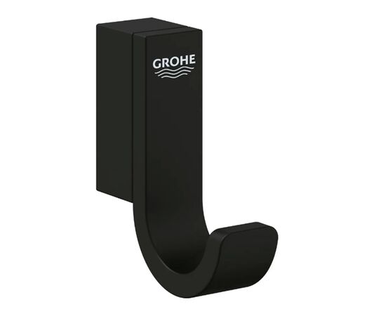 Крючок для банного халата grohe selection 41216kf0, черный матовый в Шымкенте фото № 1