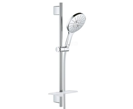 Душевой гарнитур grohe rainshower smartactive 150 26591000, 600, 3 вида струи, с полочкой, хром в Шымкенте фото № 1