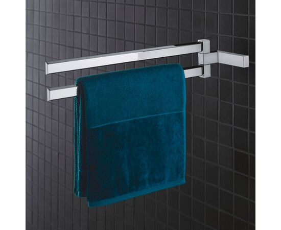 Двойной держатель полотенца grohe selection cube 40768000, хром в Шымкенте фото № 2