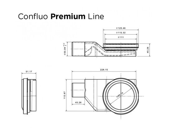 Душевой лоток pestan confluo premium 13000294 750 черный в Шымкенте фото № 3