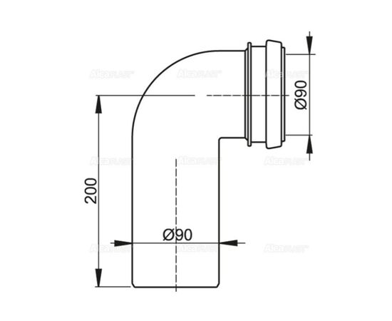 сифон alcaplast m908 90 мм в Шымкенте фото № 2