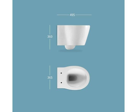 унитаз с инсталляцией 5в1 hans m5510b h5108-0203 в Шымкенте фото № 6