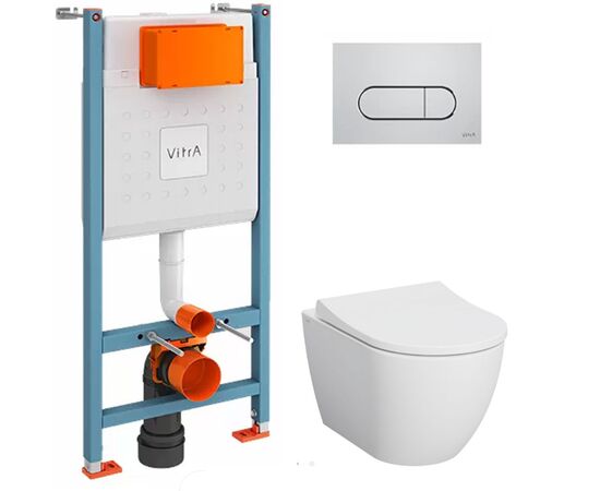 унитаз с инсталляцией 5в1 vitra mia round 7510b003-0075 700-1873 740-2280 в Шымкенте фото № 1