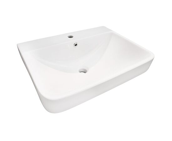 раковина накладная hans 8175hs 61x46см, полувстраиваемае, белая в Шымкенте фото № 6