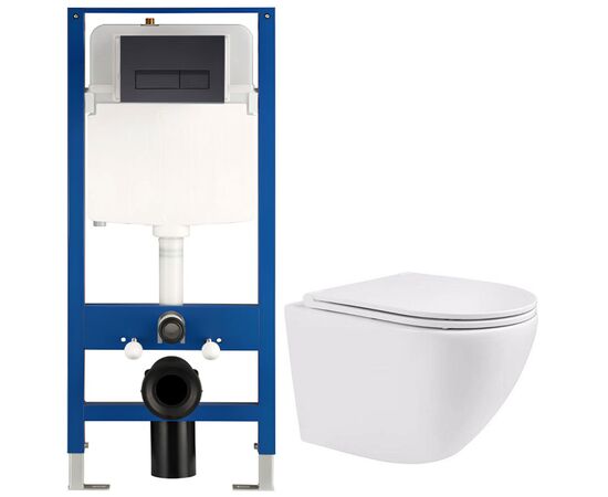 унитаз с инсталляцией 5в1 hans hs-046tq h5108-0203 в Шымкенте фото № 1