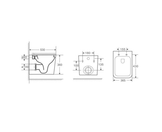 унитаз с инсталляцией 5в1 hans hs-057tq h5108-0203 в Шымкенте фото № 6