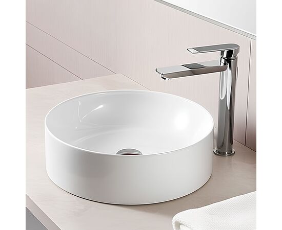 раковина накладная hans hs-3205 41x41 см, белый в Шымкенте фото № 1