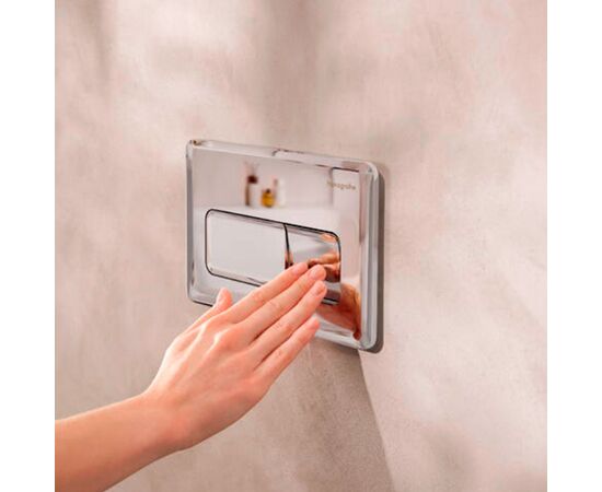 Клавиша смыва hansgrohe iframe original q 66001000, хром в Шымкенте фото № 2