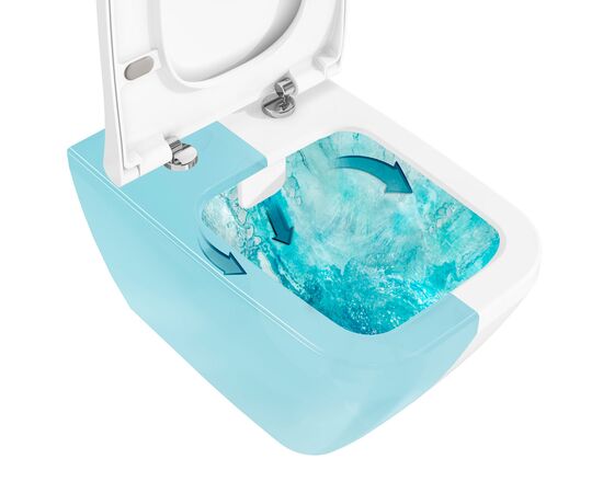 унитаз с инсталляцией 5в1 vitra integra square 7082b003-0075 безободковый, v-fix core 800-1875, клавиша хром root s 740-2380 в Шымкенте фото № 5