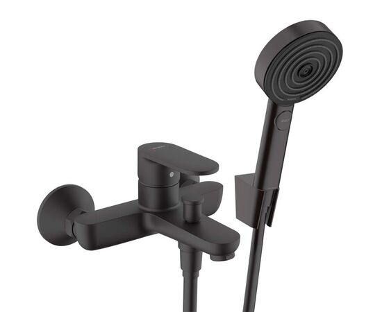 смеситель для ванны hansgrohe vernis blend 71440670 с лейкой pulsify select s 24303670 в Шымкенте фото № 1