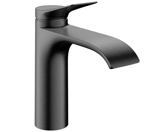 смеситель для раковины hansgrohe vivenis 75023340 coolstart с донным клапаном, черный матовый хром в Шымкенте фото № 1
