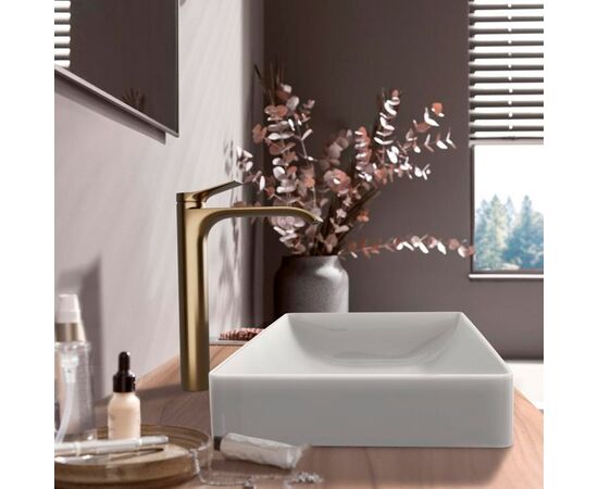 Высокий смеситель для раковины hansgrohe vivenis 75044140, бронза матовый в Шымкенте фото № 2