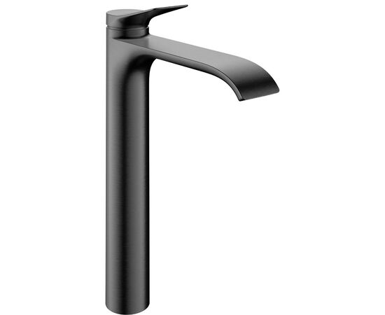 смеситель для раковины hansgrohe vivenis 75044340 coolstart с донным клапаном, черный матовый хром в Шымкенте фото № 1