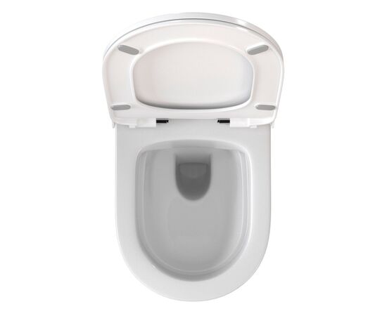 унитаз с инсталляцией 5в1 tece 9400407 vitra zentrum round 7786b003-007 безободковый, белая клавиша now 9240400 в Шымкенте фото № 5