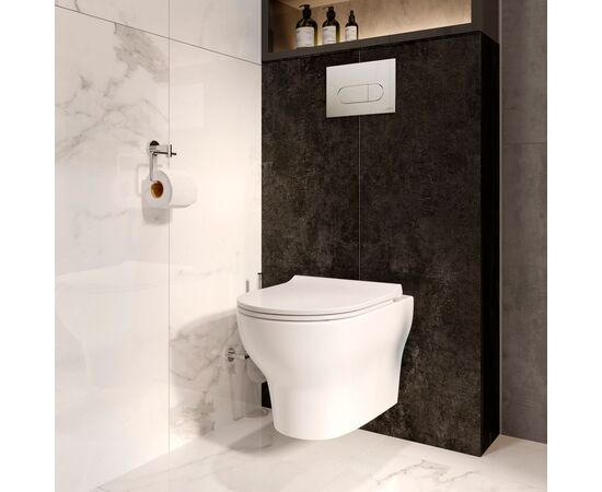 унитаз подвесной vitra zentrum round 7786b003-0075 белый глянец в Шымкенте фото № 11