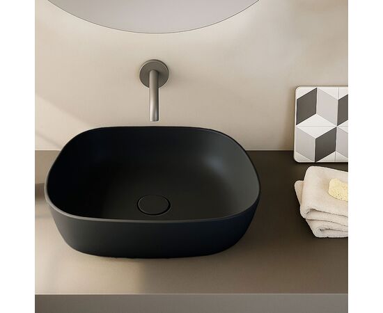 раковина накладная vitra plural 7810b483-0016 45x38 черная в Шымкенте фото № 1