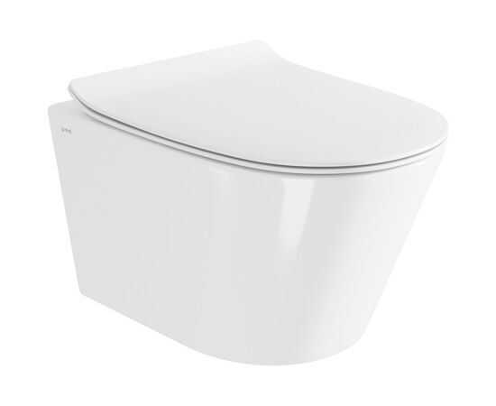 унитаз подвесной vitra m50 8302b003-6404, безободковый, торнадо, vortexflush, сиденье с микролифтом в Шымкенте фото № 1