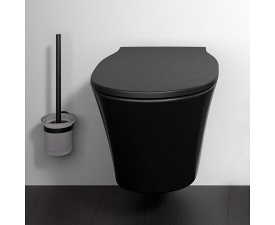 унитаз подвесной ideal standard connect air e2288v3 безободковый, черный матовый в Шымкенте фото № 1