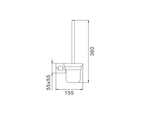 ёршик настенный frap f30310, сатин в Шымкенте фото № 2