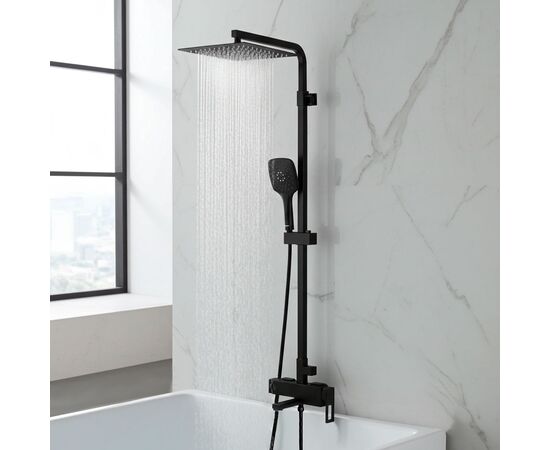 Душевая система со смесителем hans h11.5303, черная в Шымкенте фото № 1